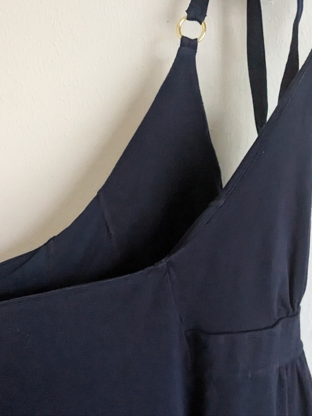 Victoria Secret Bra Tops Halter Dress Navy Blue Sz M - Picture 7 of 10